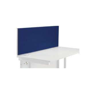 Jemini Straight Desk Mounted Screen 1200x25x400mm Blue KF78978