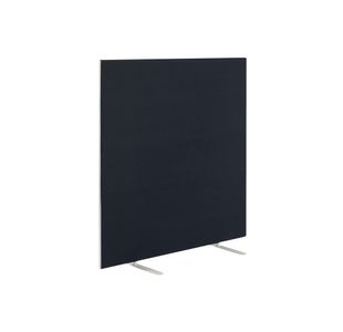 Jemini Floor Standing Screen 1600x25x1200mm Black KF79009