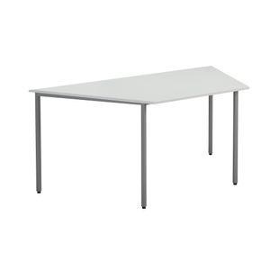 Jemini Trapezoidal Multipurpose Table 1600x800x730mm White KF79036