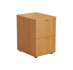 Jemini 2 Drawer Filing Cabinet 464x600x710mm Beech KF79455