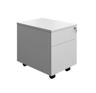 5 Star Modara 18mm Mobile 2 Drw Pedestal 434x580x525mm White KF79825