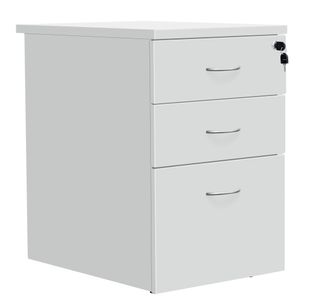 5 Star Modara 18mm Dskh 3 Drw Pedestal 434x600x730mm White KF79828