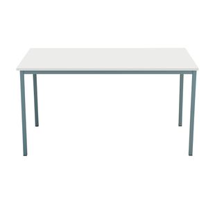 5 Star Modara Multipurpose Table 1500x800x730mm White/Silver KF79852