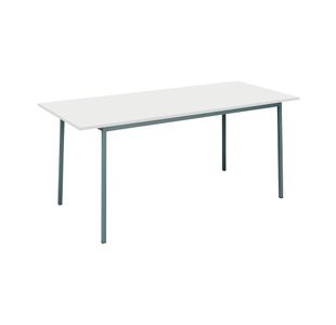 5 Star Modara Multipurpose Table 1800x800x730mm White/Silver KF79855