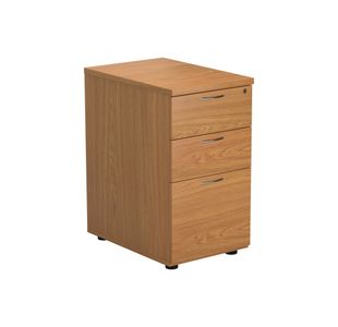Jemini 3 Drawer Desk High Pedestal 404x800x730mm Nova Oak KF79859