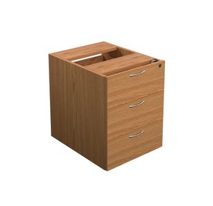 Jemini 3 Drawer Fixed Pedestal 400x500x495mm Nova Oak KF79870