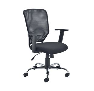 Jemini Low Back Operator Mesh Back Chair 600x600x940-1030mm Black KF79885