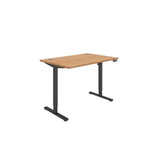 Astin Economy Sit/Stand Height Adj Desk 1200x800 Nor Bch/Blk KF800001