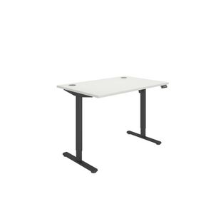 Astin Economy Sit/Stand Height Adj Desk 1200x800 Arc Wht/Blk KF800004