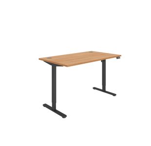 Astin Economy Sit/Stand Height Adj Desk 1400x800 Nor Bch/Blk KF800006