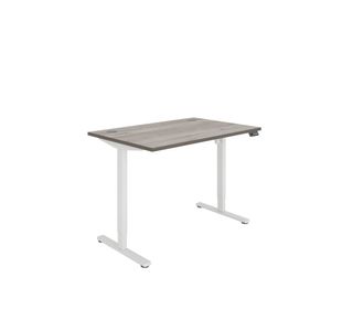 Astin Economy Sit/Stand Height Adj Desk 1200x800 Al GOak/Wht KF800013