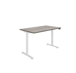 Astin Economy Sit/Stand Height Adj Desk 1400x800 Al GOak/Wht KF800017