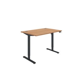 Polaris SM Sit/Stand Height Adjustable Desk 1200x800 Bch/Blk KF800079