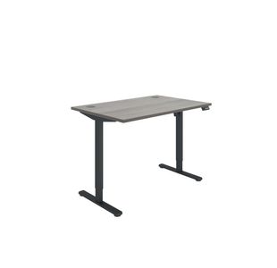 Polaris SM Sit/Stand Height Adjustable Desk 1200x800 GOak/Blk KF800081