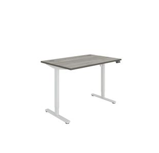 Polaris SM Sit/Stand Height Adjustable Desk 1200x800 GOak/Wht KF800082