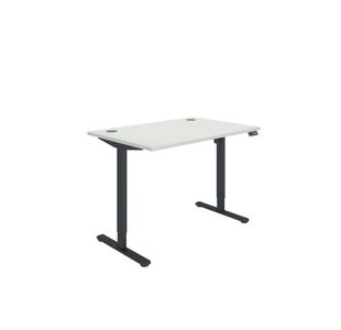 Polaris SM Sit/Stand Height Adjustable Desk 1200x800 Wht/Blk KF800085