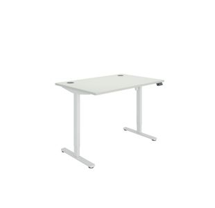 Polaris SM Sit/Stand Height Adjustable Desk 1200x800 Wht/Wht KF800086
