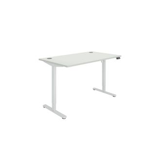 Polaris SM Sit/Stand Height Adjustable Desk 1400x800 Wht/Wht KF800096
