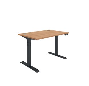 Polaris DM Sit/Stand Height Adjustable Desk 1200x800 Bch/Blk KF800097