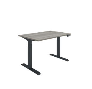 Polaris DM Sit/Stand Height Adjustable Desk 1200x800 GOak/Blk KF800100