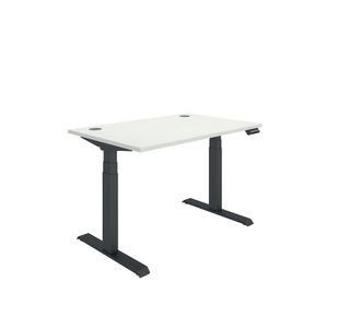 Polaris DM Sit/Stand Height Adjustable Desk 1200x800 Wht/Blk KF800106