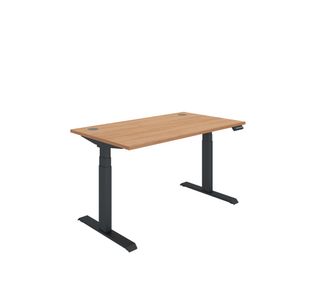 Polaris DM Sit/Stand Height Adjustable Desk 1400x800 Bch/Blk KF800110