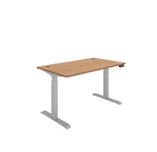 Polaris DM Sit/Stand Height Adjustable Desk 1400x800 Bch/Slv KF800111