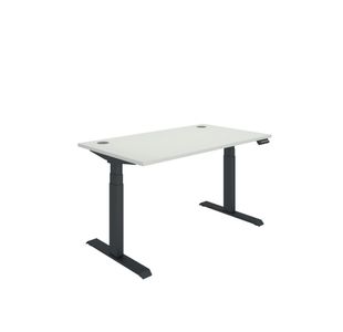 Polaris DM Sit/Stand Height Adjustable Desk 1400x800 Wht/Blk KF800119