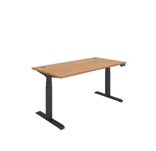 Polaris DM Sit/Stand Height Adjustable Desk 1600x800 Bch/Blk KF800122
