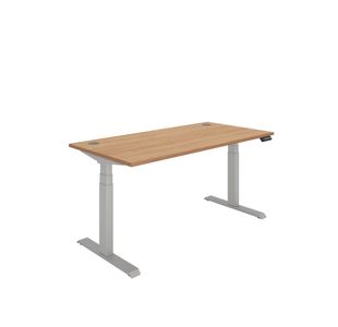 Polaris DM Sit/Stand Height Adjustable Desk 1600x800 Bch/Slv KF800123