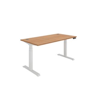Polaris DM Sit/Stand Height Adjustable Desk 1600x800 Bch/Wht KF800124