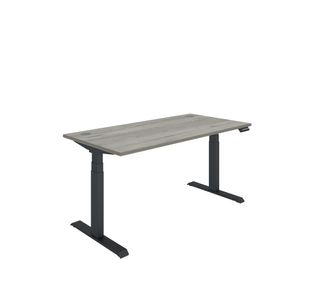Polaris DM Sit/Stand Height Adjustable Desk 1600x800 GOak/Blk KF800125