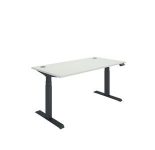 Polaris DM Sit/Stand Height Adjustable Desk 1600x800 Wht/Blk KF800131
