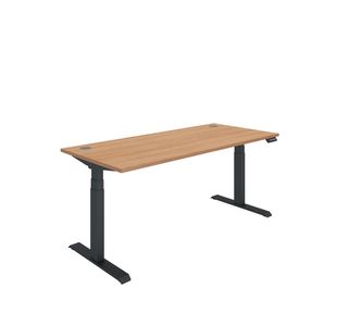 Polaris DM Sit/Stand Height Adjustable Desk 1800x800 Bch/Blk KF800134