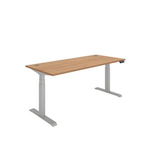 Polaris DM Sit/Stand Height Adjustable Desk 1800x800 Bch/Slv KF800135