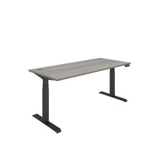 Polaris DM Sit/Stand Height Adjustable Desk 1800x800 GOak/Blk KF800137