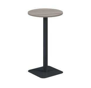 5 Star Forge High Round Table 600mm Grey Oak/Black KF800148