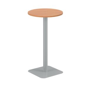 5 Star Forge High Round Table 600mm Beech/Silver KF800152
