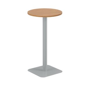 5 Star Forge High Round Table 600mm Nova Oak/Silver KF800156