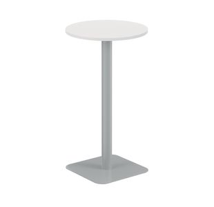 5 Star Forge High Round Table 600mm White/Silver KF800157
