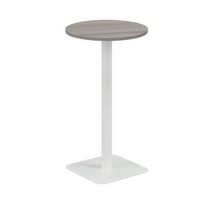 5 Star Forge High Round Table 600mm Grey Oak/White KF800160
