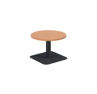 5 Star Forge Low Round Table 600mm Beech/Black KF800163