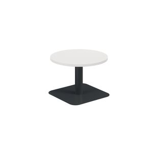 5 Star Forge Low Round Table 600mm White/Black KF800167