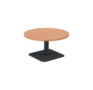 5 Star Forge Low Round Table 800mm Beech/Black KF800168