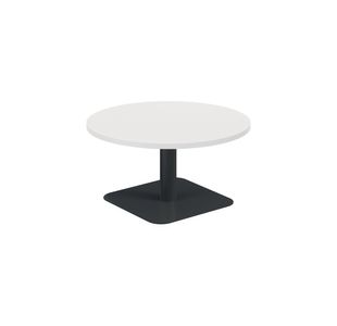 5 Star Forge Low Round Table 800mm White/Black KF800172