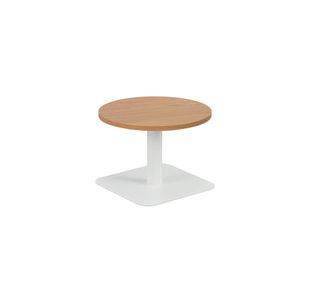 5 Star Forge Low Round Table 600mm Nova Oak/White KF800187