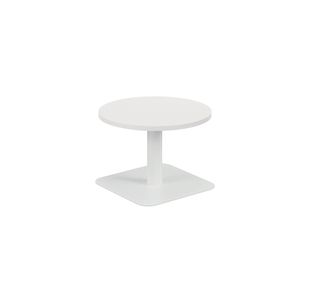 5 Star Forge Low Round Table 600mm White/White KF800188