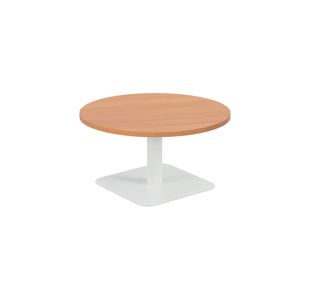 5 Star Forge Low Round Table 800mm Beech/White KF800189