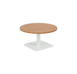 5 Star Forge Low Round Table 800mm Nova Oak/White KF800192