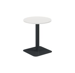 5 Star Forge Mid Round Table 600mm White/Black KF800198